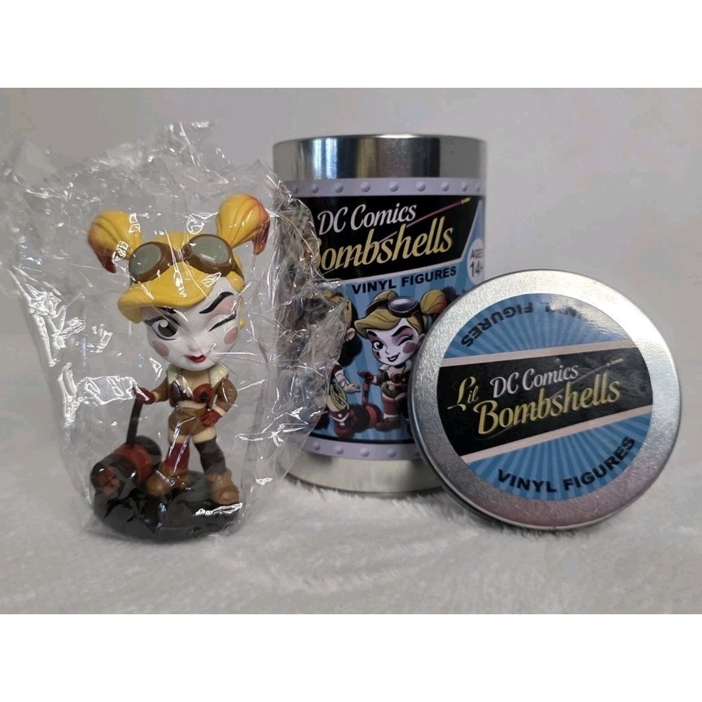Lil DC Comics Bombshells Vinyl‎ Harley Quinn Mystery Tin Opened Figure Sealed